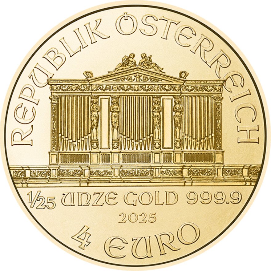 View 2: Gold Philharmoniker 1/25 oz - 2025