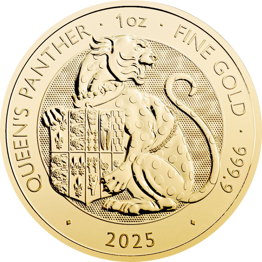 View 1: Gold The Queen's Panther 1 oz - Royal Tudor Beasts 2025