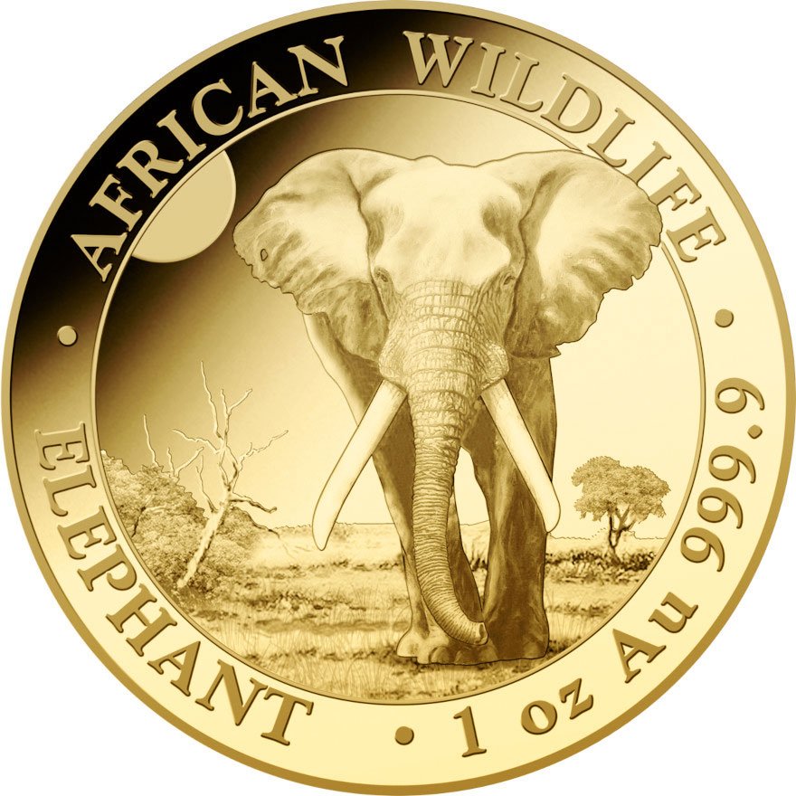 View 1: Gold Somalia Elefant 1 oz - 2025