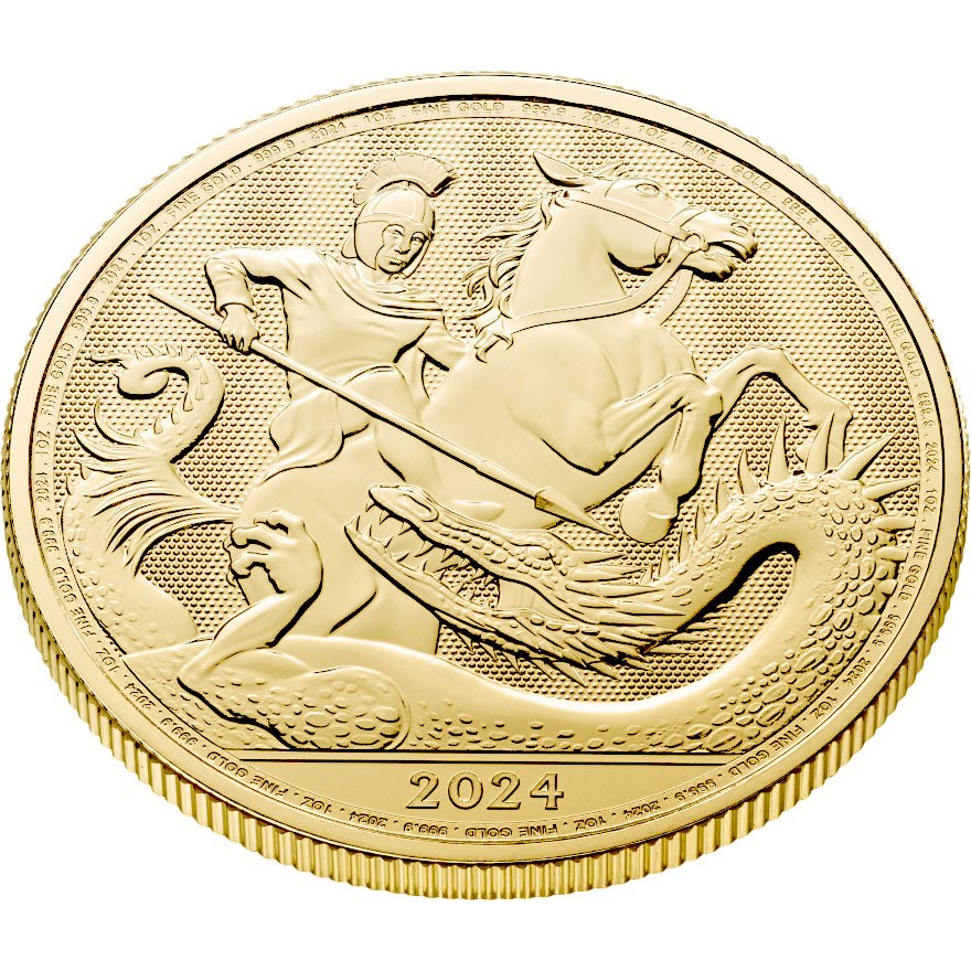 View 2: Gold St George and the Dragon 1 oz - 2024
