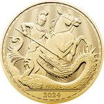 Gold St George and the Dragon 1 oz - 2024