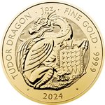 Gold Tudor Dragon 1 oz - Royal Tudor Beasts 2024