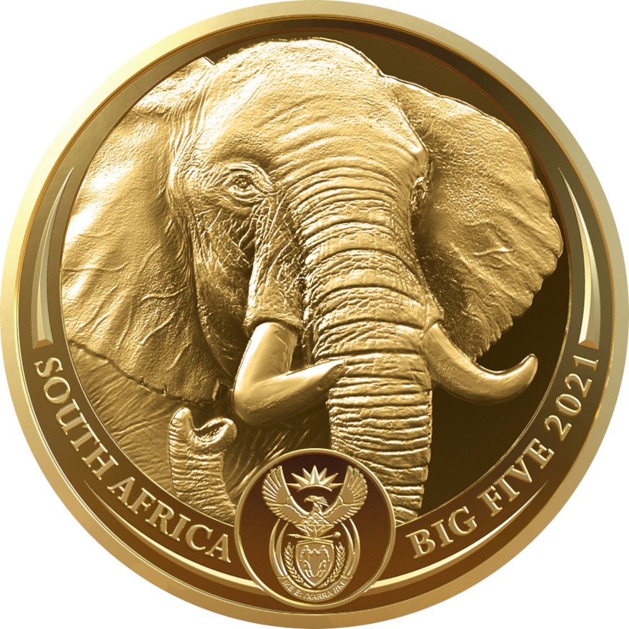 View 1: Gold Elefant 1 oz PP - Big Five Serie II - 2021