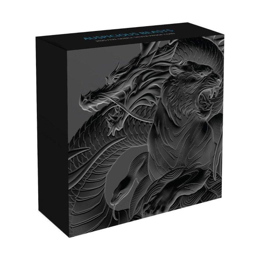Box of Silver Auspicious Beasts 5 oz Proof - 2025