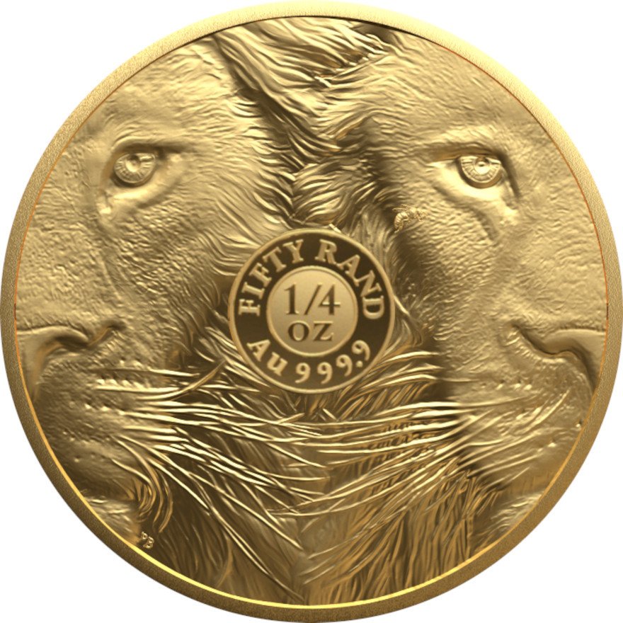 View 2: Gold Löwe 1/4 oz PP - Big Five Serie III - 2025