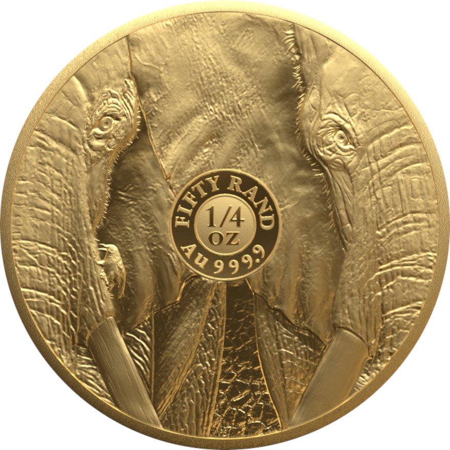 View 2: Gold Elefant 1/4 oz PP - Big Five Serie III - 2024