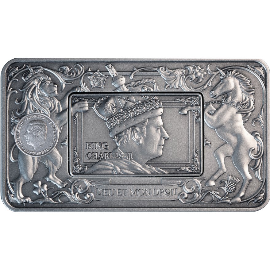 Silber Elizabeth & Charles 2 oz - Rotating Antik Finish 2026