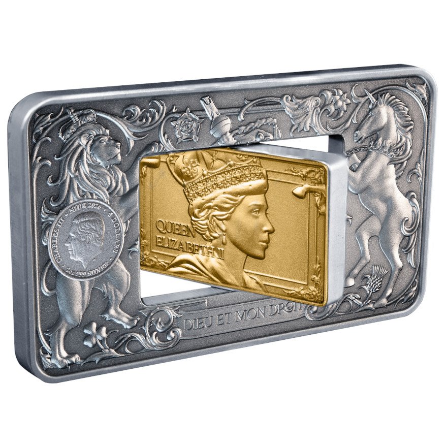 Silber Elizabeth & Charles 2 oz - Rotating Antik Finish 2026