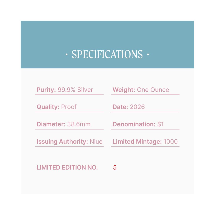 COA of Silver Cute & Cuddly 1 oz Proof - Baby Sugar Glider 2026