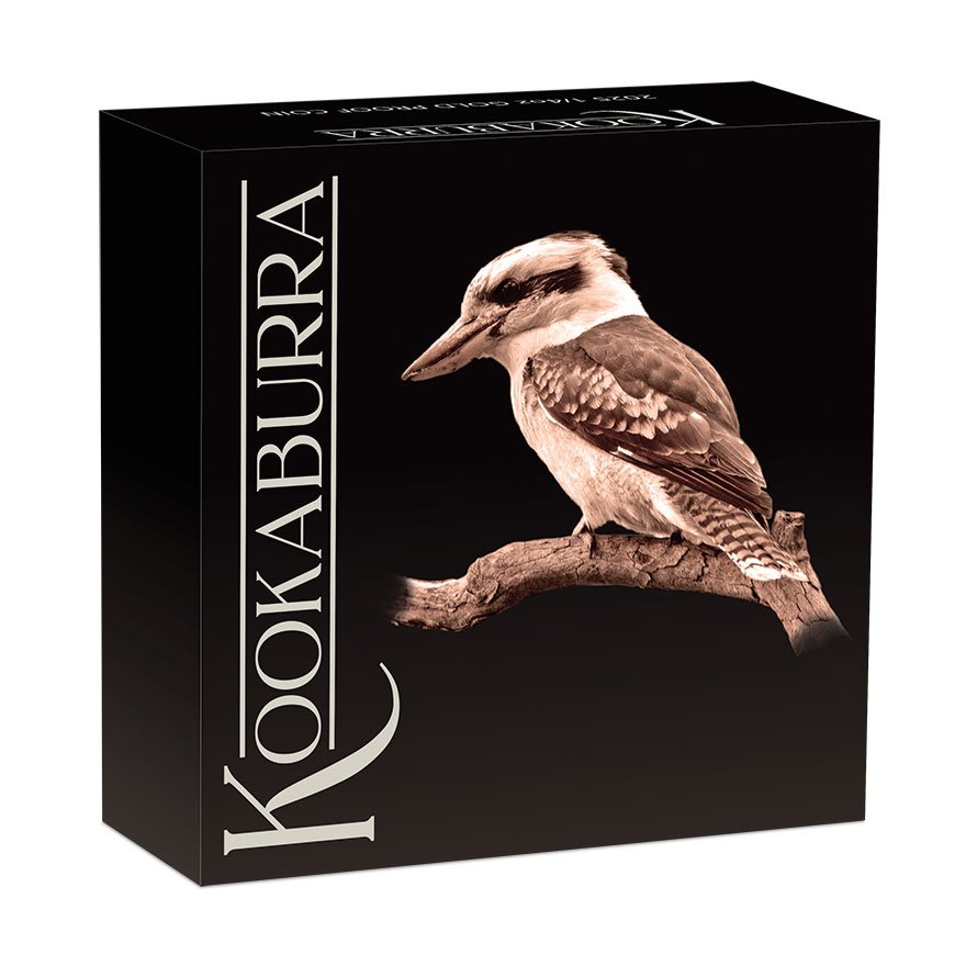 Gold Kookaburra 1/4 oz Proof - High Relief 2025  in the original box