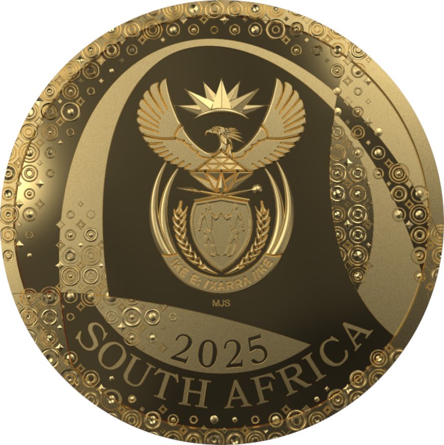 Back of the Gold Bateleur Eagle 1 oz PF - 2025