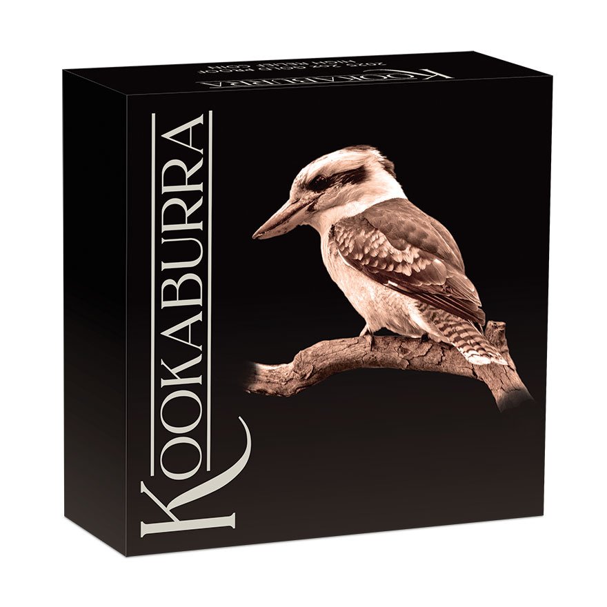 Gold Kookaburra 2 oz Proof - High Relief 2025  in the original box