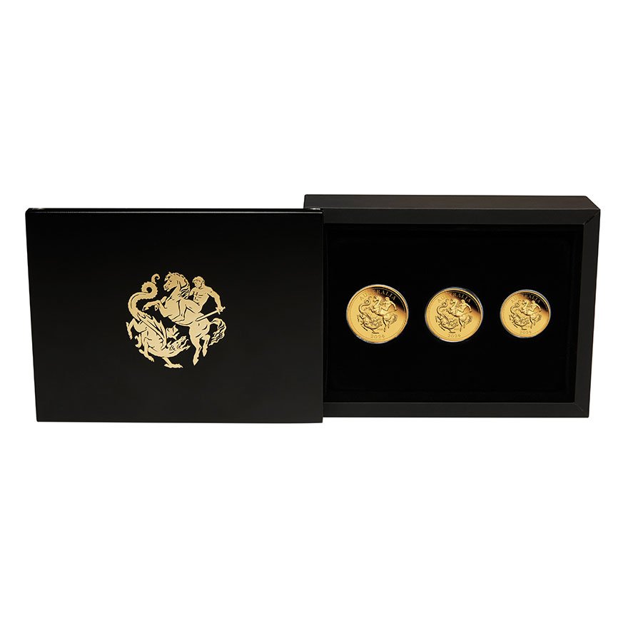 View 1: Gold Sovereign 3 Coin Set PP - 125th Anniversary - 2024