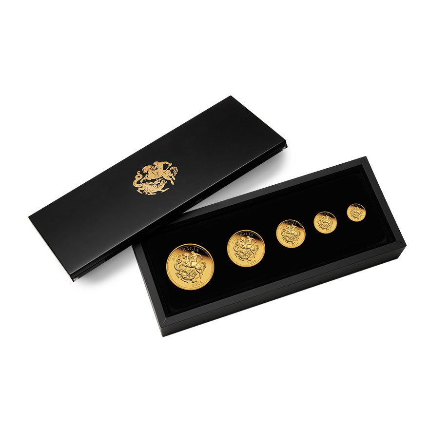 Gold Sovereign 5 Coin Set PP - 125th Anniversary