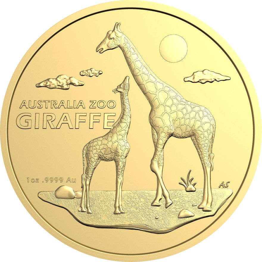 View 1: Gold Australia Zoo 1 oz - Giraffe - RAM 2024