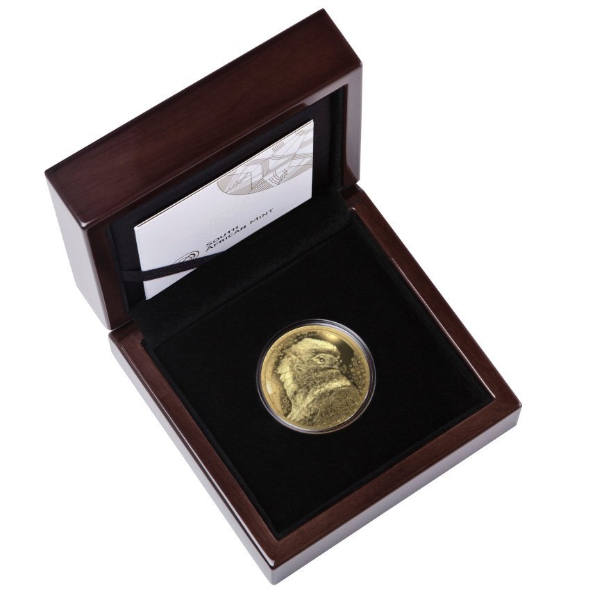 Coin case of the Gold Bateleur Eagle 1 oz PF - 2025
