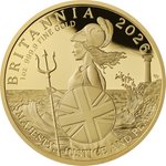 Gold Britannia 1 oz PP - 2026 Front of Gold Britannia 1 oz Proof - 2026