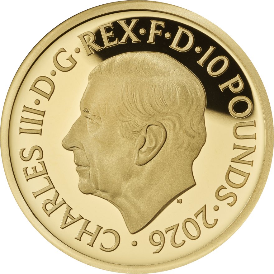 Back of Gold Britannia 1/10 oz Proof - 2026