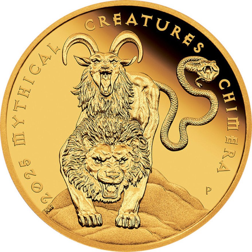 View 1: Gold Mythical Creatures 1 oz PP - Chimera 2025