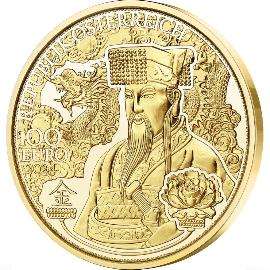 View 2: Gold "Das Gold Chinas“  100 EUR PP AUT - 2024 