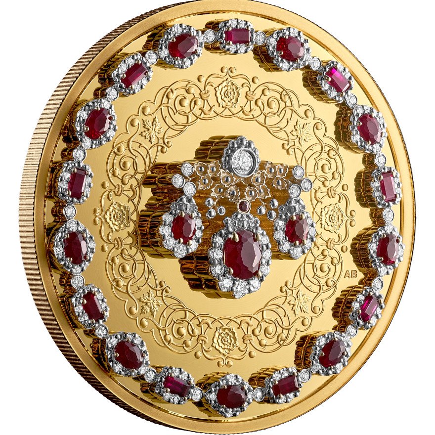 Side view of Gold Crown Jewels Proof 2026