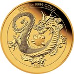 Gold Drache Chinesische Fabelwesen 1 oz PP - 2024