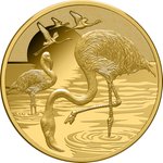 Front of Gold Flamingo 1 oz Proof 2025