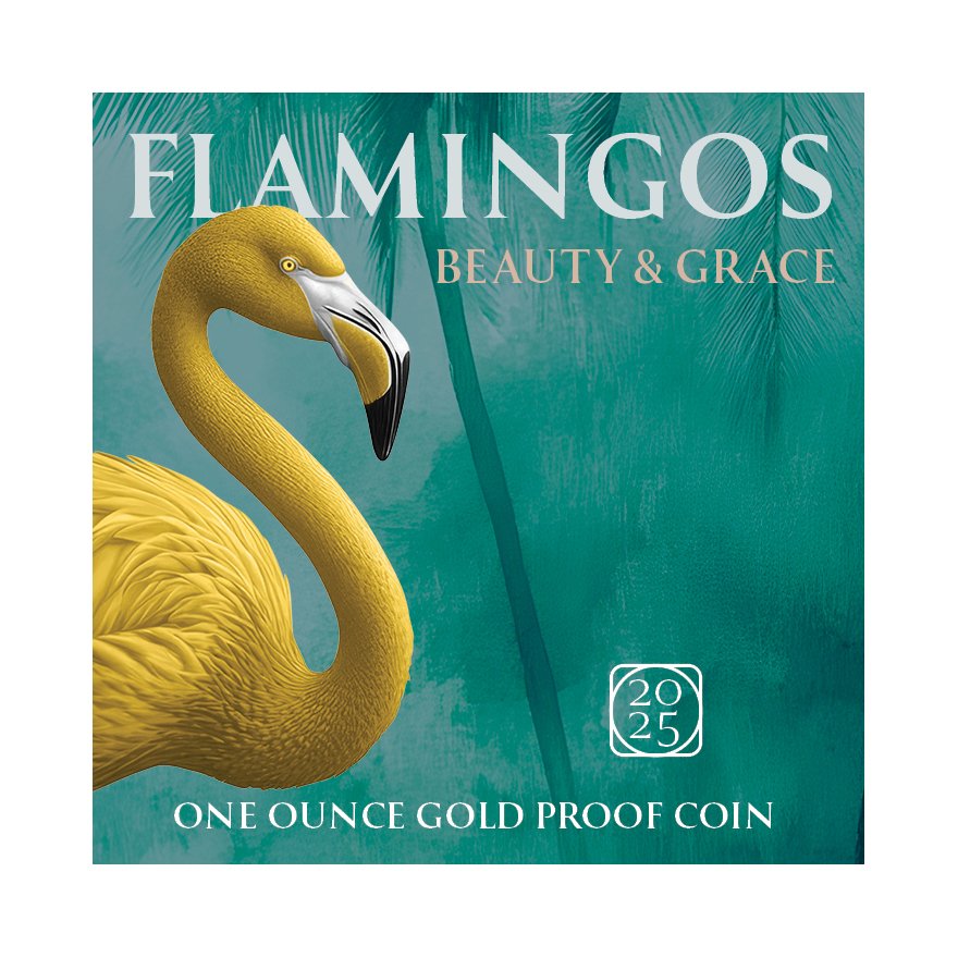 COA of Gold Flamingo 1 oz Proof 2025
