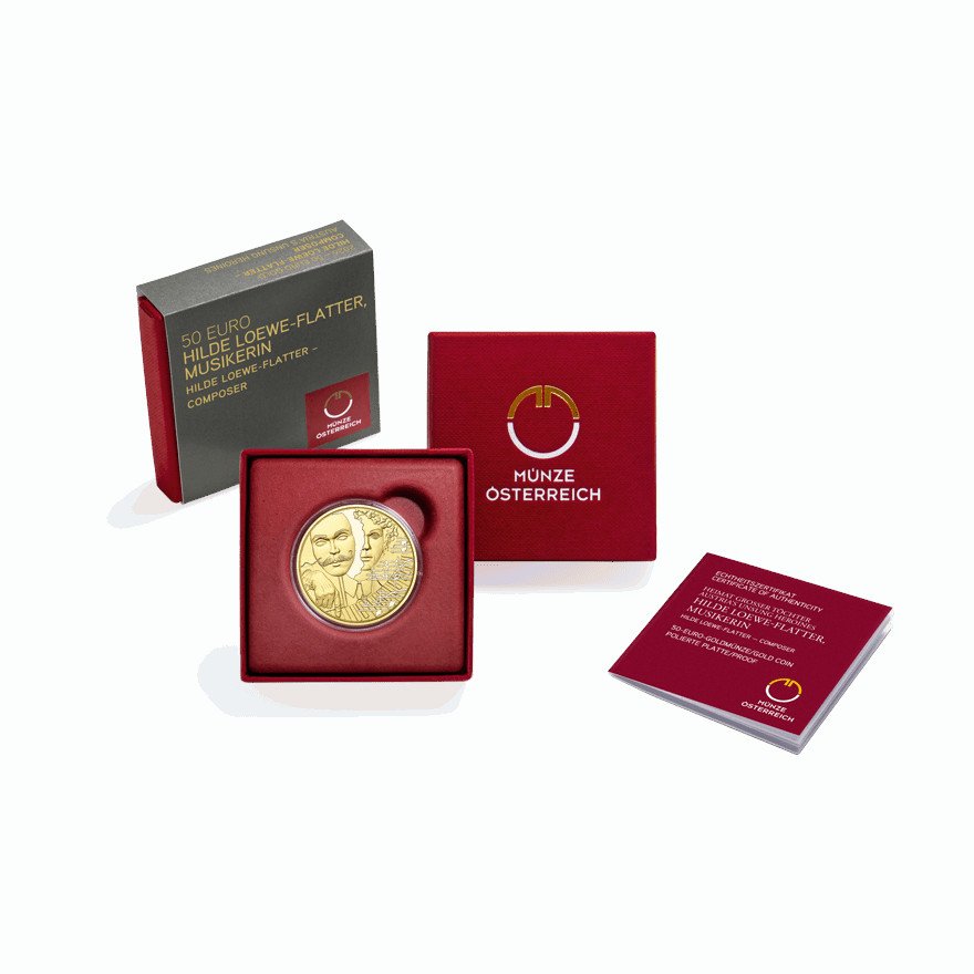 Coin Case of Gold Austria’s Unsung Heroines - "Hilde Loewe-Flatter" 50 EUR AUT PF - 2026