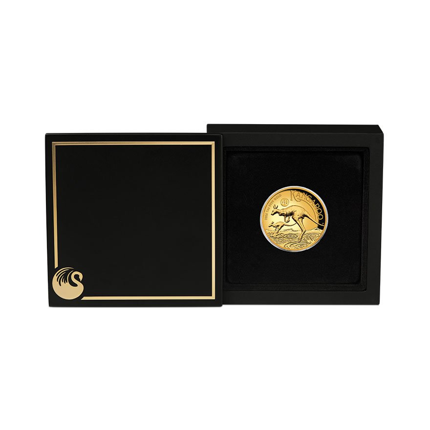 coin case of Gold Kangaroo 1 oz Proof High Relief 2026