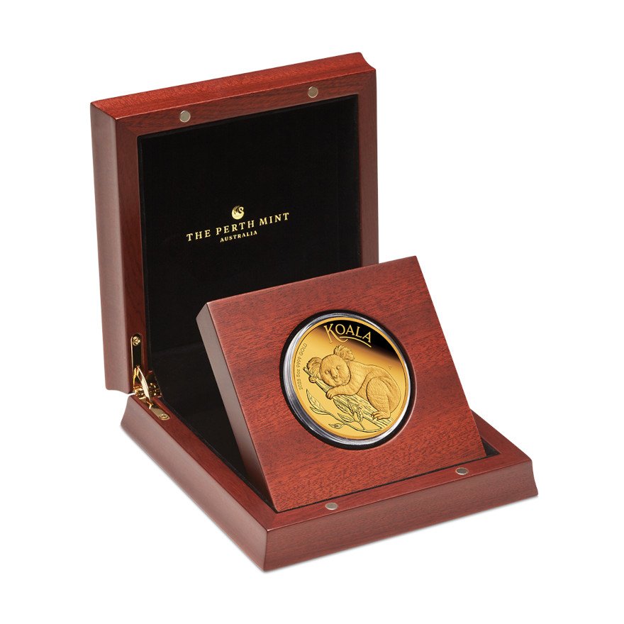 Gold Koala 5 oz PF - 2025 in the original coin case