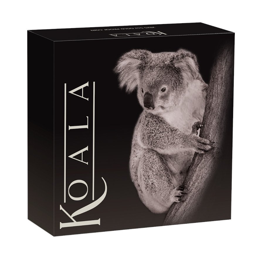 Original coin case of the Gold Koala 5 oz PF - 2025