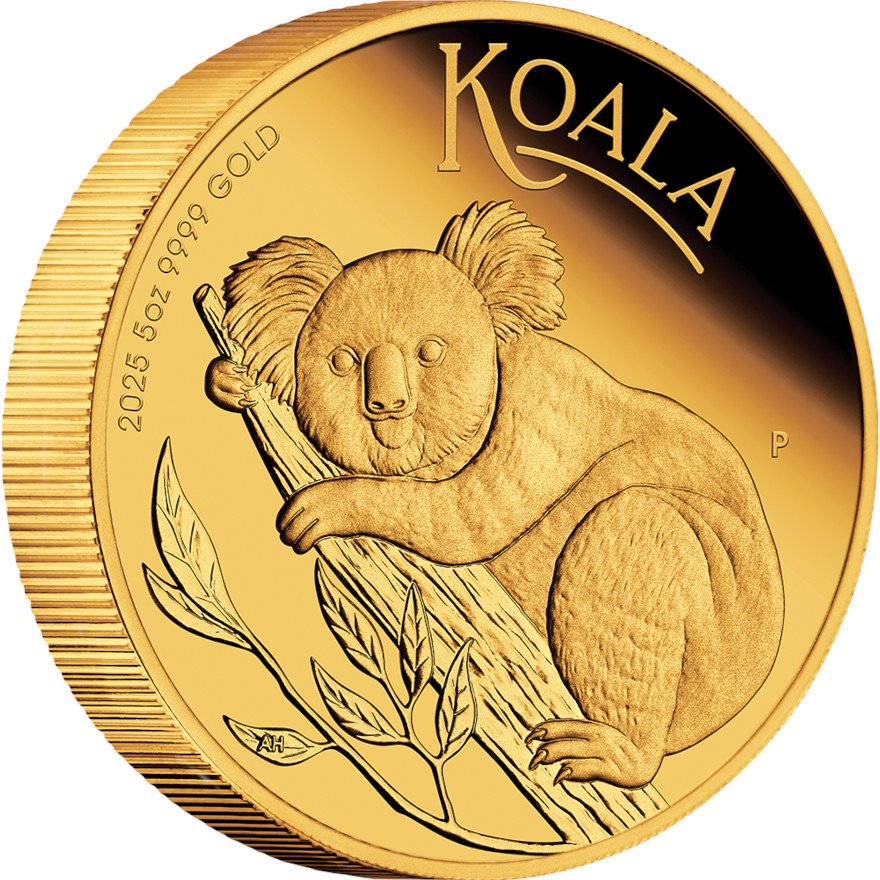 Side view of the Gold Koala 5 oz PF - 2025