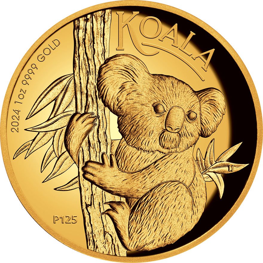 View 1: Gold Koala 1 oz PP - High Relief 2024