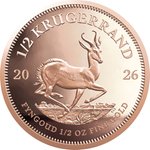 Front of the Gold Krugerrand 1/2 oz PF - 2026