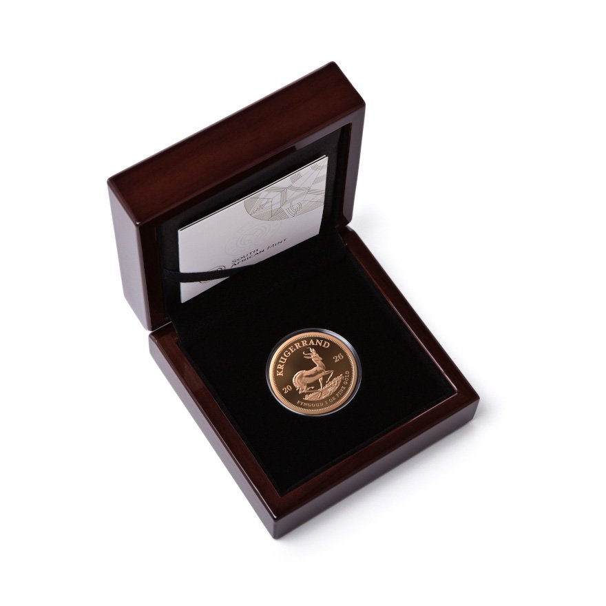 Gold Krugerrand 1 oz PF - 2026 in the original coin case