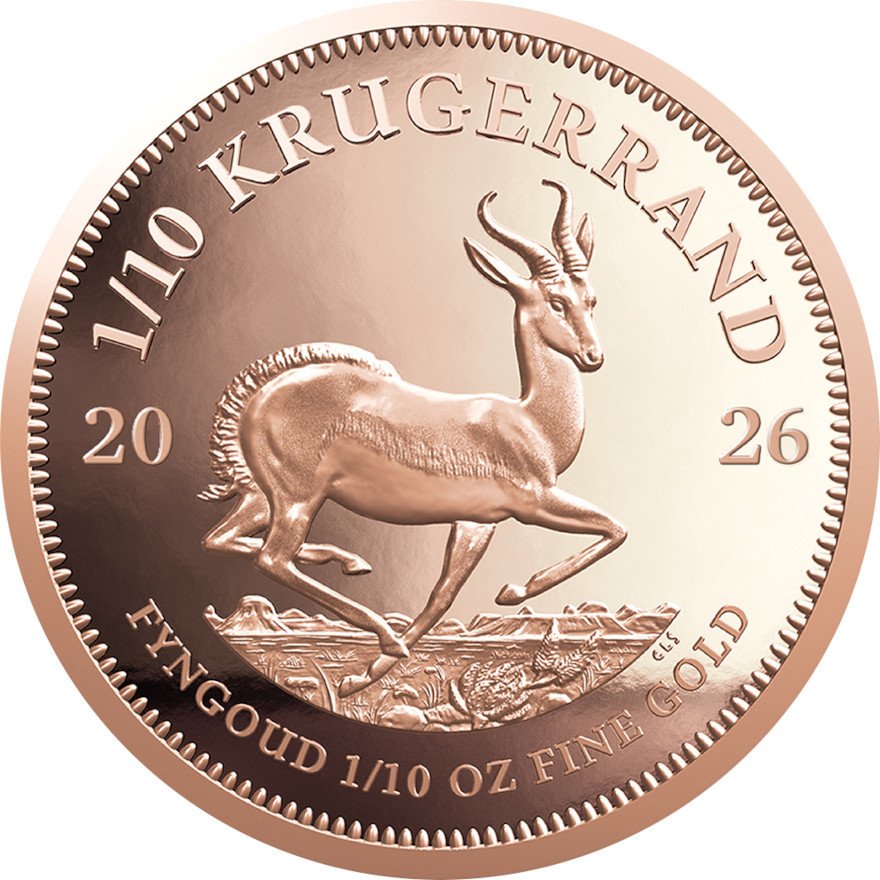 Front of the Gold Krugerrand PF 2026