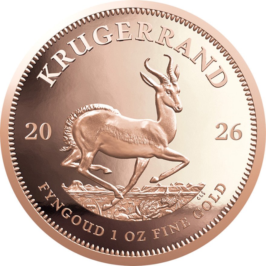 Front of the Gold Krugerrand PF 2026
