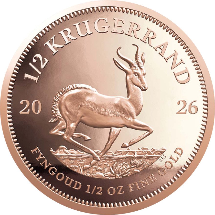 Front of the Gold Krugerrand PF 2026