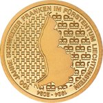 Gold Liechtenstein 100 Jahre Schweizer Franken 0,5 g PP - 2024