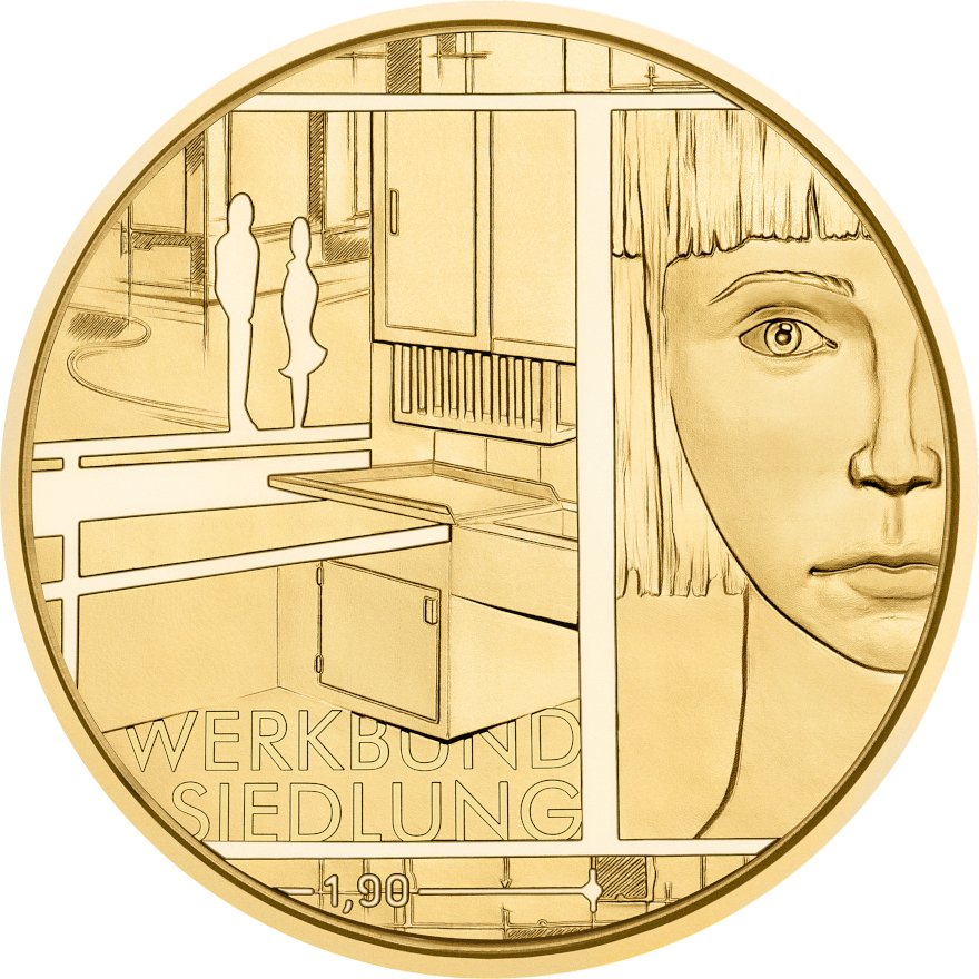 View 3: Gold Heimat großer Töchter - "Margarete Schütte-Lihotzky" 50 EUR AUT PP -  2025