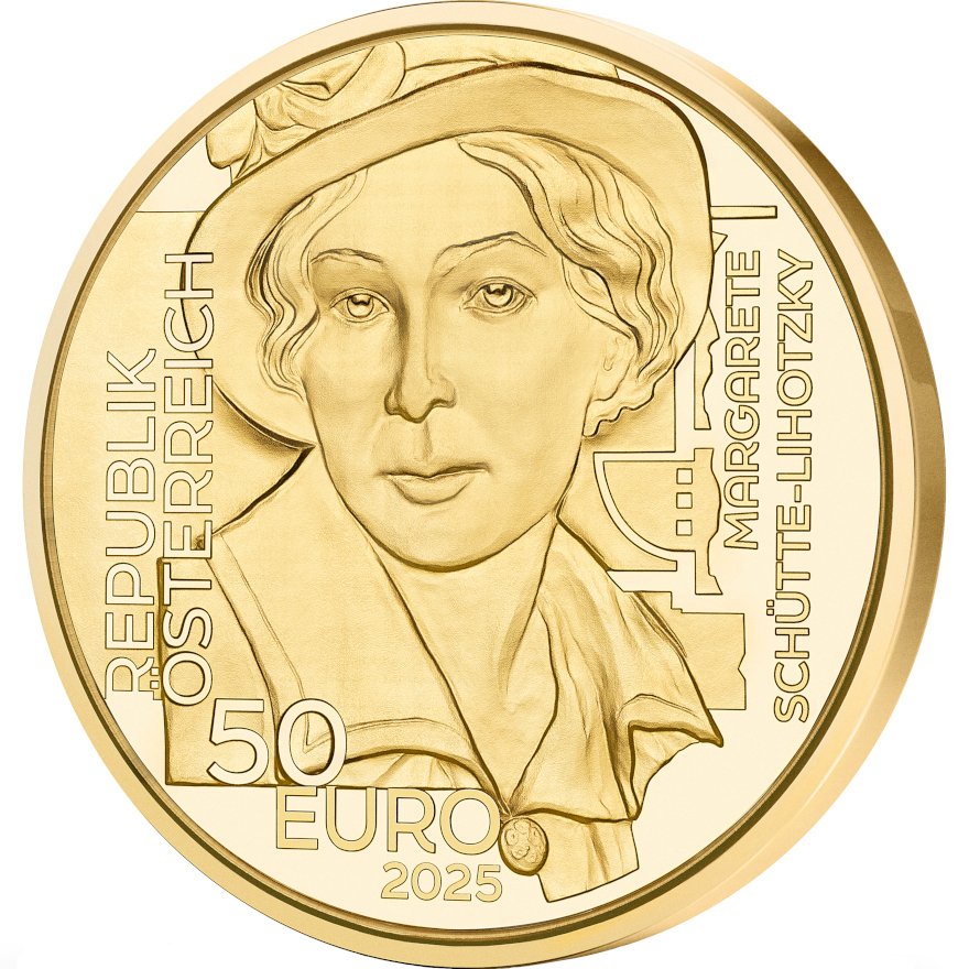 View 2: Gold Heimat großer Töchter - "Margarete Schütte-Lihotzky" 50 EUR AUT PP -  2025