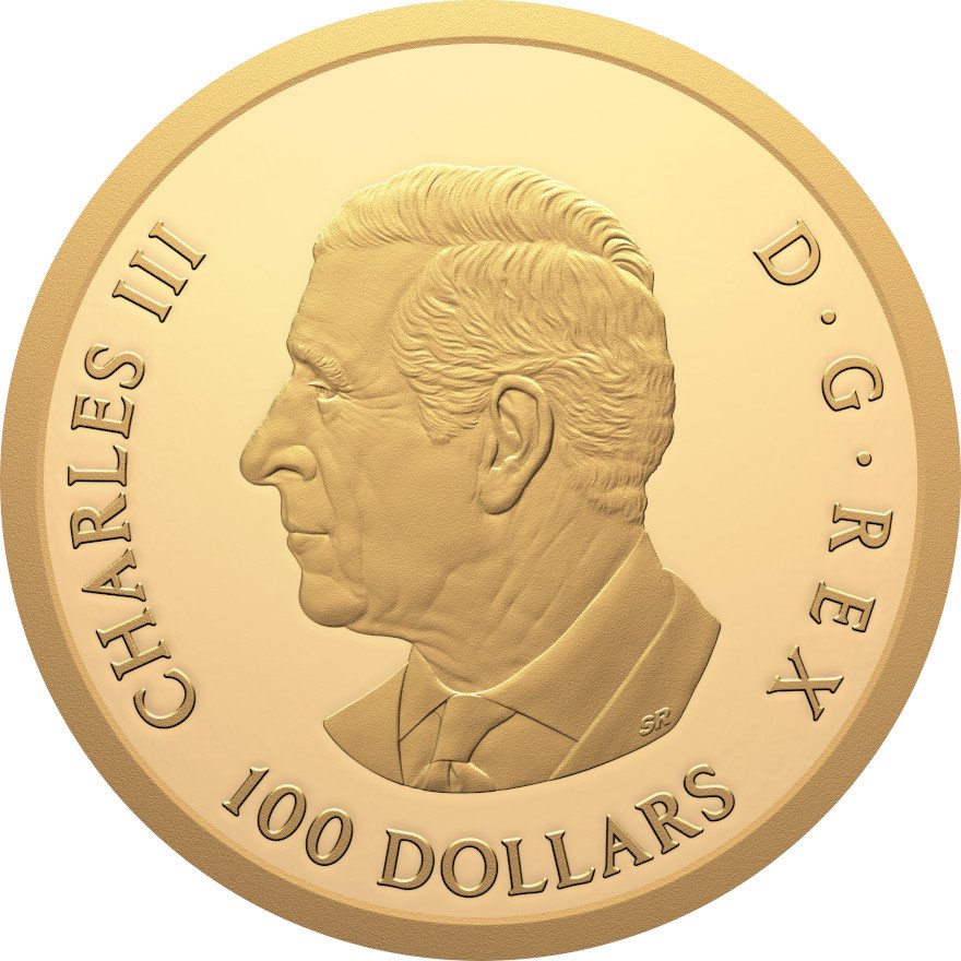Back of Gold Lunar Horse 15 g Proof - Royal Canadian Mint 2026