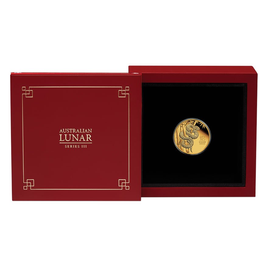 View 4: Gold Lunar III Schlange 1/10 oz PP - 2025