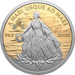 Front of Gold Peace Dollar 1 oz Proof - 2026