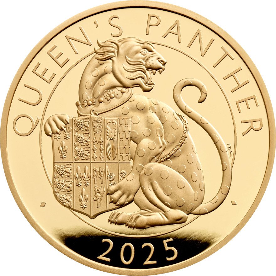 View 1: Gold The Queen's Panther 1 oz PP - Royal Tudor Beasts 2025