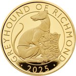 Gold Greyhound of Richmond 2 oz PP - Royal Tudor Beasts 2025