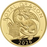 Gold Royal Dragon 2 oz PP - Royal Tudor Beasts 2026