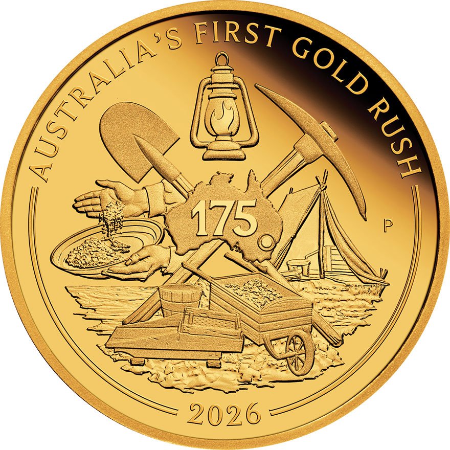 Gold Australia's First Gold Rush 1/4 oz PP - 175th Anniversary - 2026