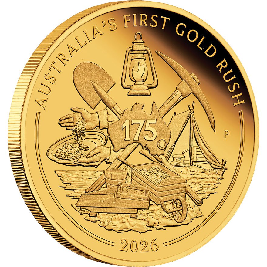 Gold Australia's First Gold Rush 1/4 oz PP - 175th Anniversary - 2026